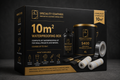 Specialty Coatings waterproofing kit packaging on a dark background